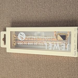 Pink Sky JEWEL Woman's Crystal and Bead Smart Watch Band Fits 41mm